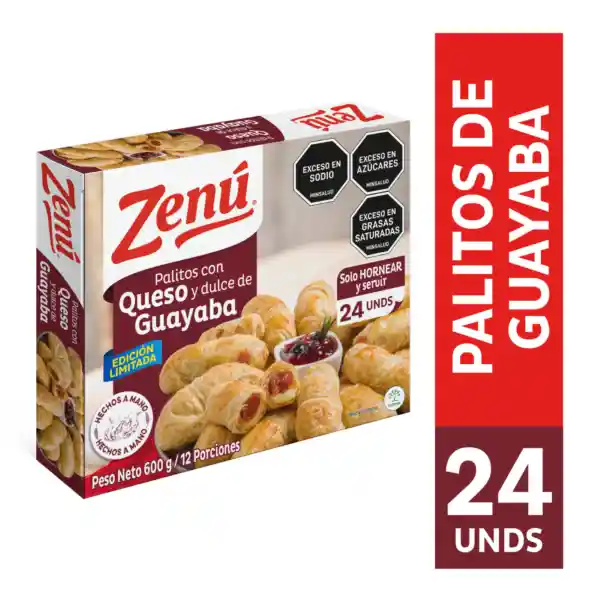 Zenú Palitos con Queso y Dulce de Guayaba 