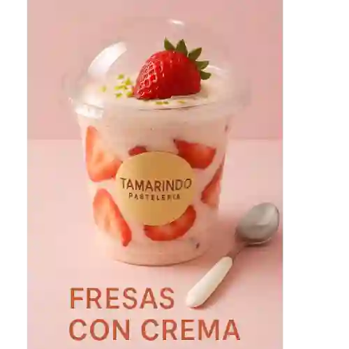 Fresas con Crema con Merengue