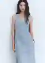 Vestido Siros Tejano Claro Talla XL Mujer Mango
