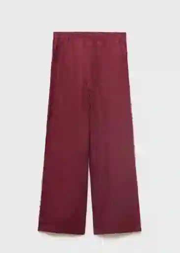 Pantalón Tarida Vino Talla L Mujer Mango