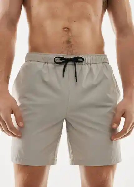 Short Bañador Stretch-I Beige Talla XXL Hombre Mango