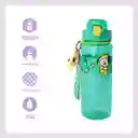 Botella Con Correa y Funda Serie Chimmy Verde 800 mL Bt21 Miniso