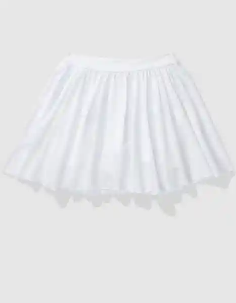 Falda Aerie Blanco Talla: SMALL 1568100 American Eagle
