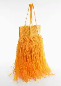 Bolso M Tucan Mostaza Mujer Mango