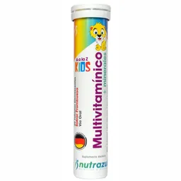 Suplemento Dietario Nutrazul Multivitaminas Kids Tubo Frambuesa