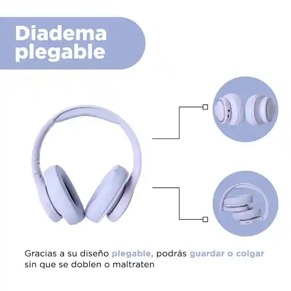 Audífonos Inalámbricos Elegant Morado P16 Miniso