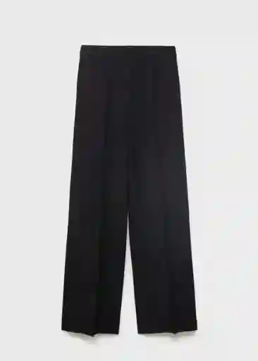 Pantalón Miso Negro Talla 38 Mujer Mango