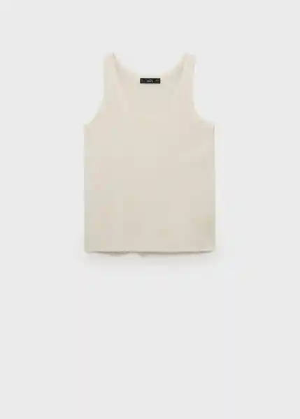 Top Lini Crudo Talla M Mujer Mango