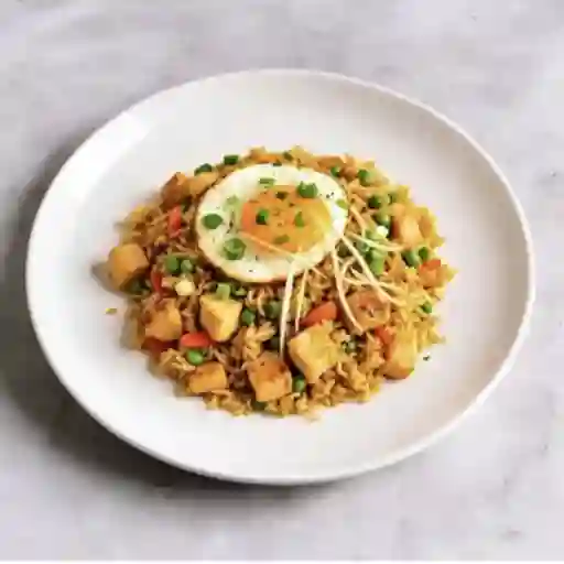 Arroz tepanyaki frito de pollo