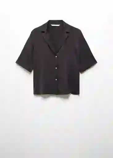 Camisa Sassa Negro Talla XS Mujer Mango