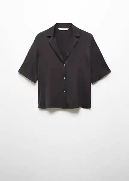 Camisa Sassa Negro Talla XS Mujer Mango