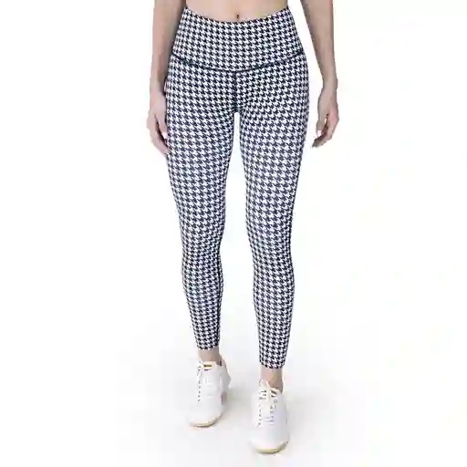 Legging Houndstooth Blanco y Negro Talla M Everlast