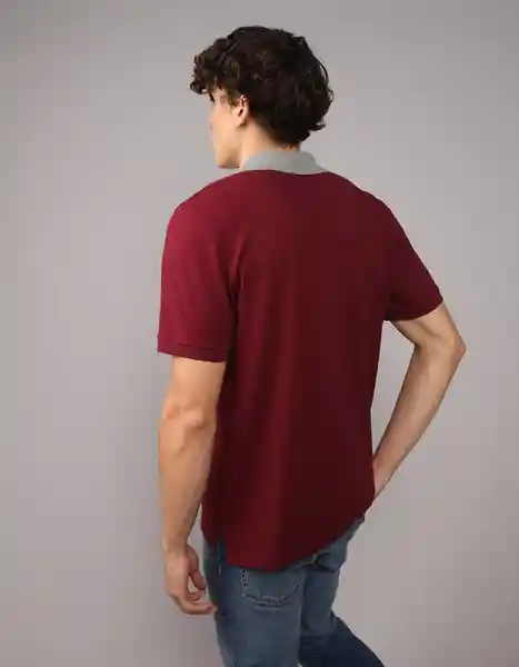 Polo Hombre Vinotinto Talla: MEDIUM 4882613 American Eagle