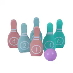 Set de Boliche de Madera Pines y Bola Miniso