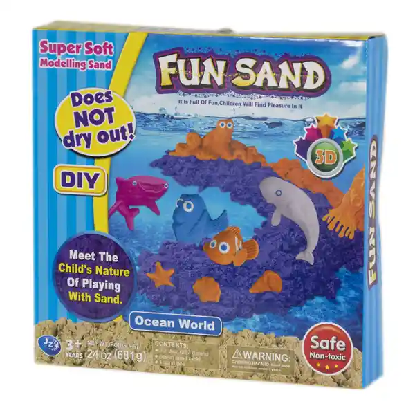 Fun Sand Juego Sensorial Arena Mágica Animales Marinos