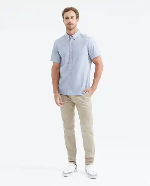 Camisa Botton Down Azul Medianoche Ultraoscuro S Chevignon