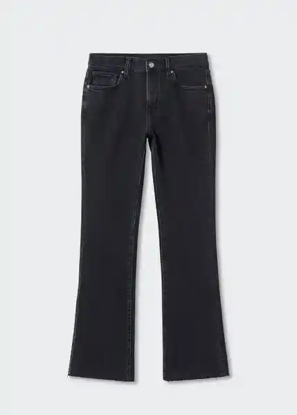 Pantalón Jean Dafne Tejano Negro Talla 32 Mujer Mango