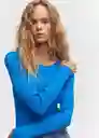 Jersey Annita Azul Talla L Mujer Mango