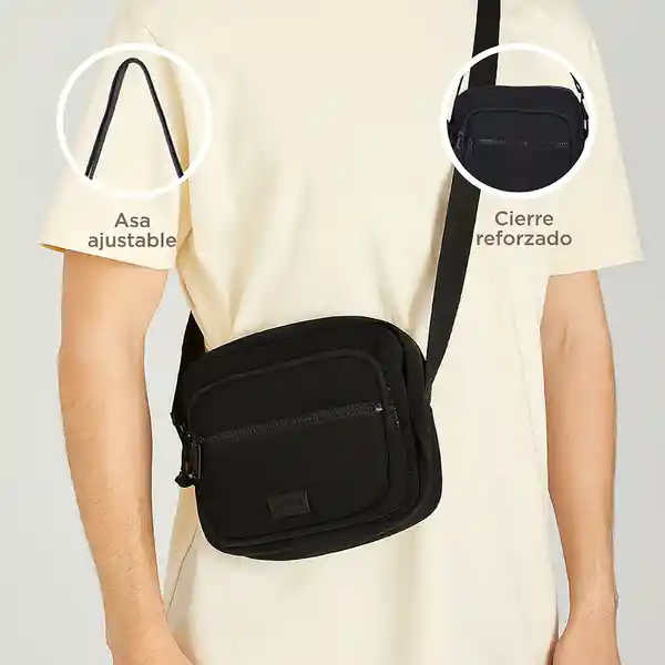 Bolso Crossbody Serie Neutral Style Negro Miniso