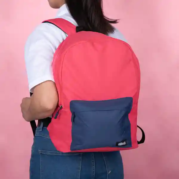 Maleta Escolar Rojo y Azul Miniso