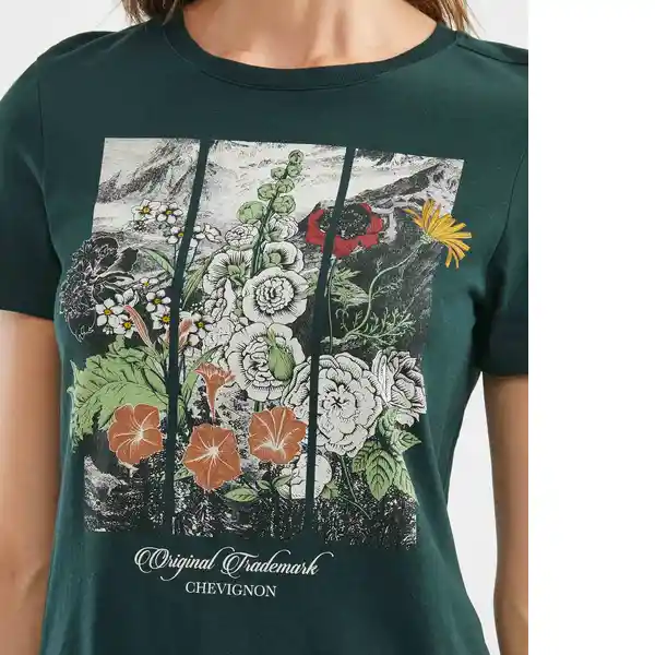 Camiseta Botanical Verde Galloway Ultraoscuro Talla S Chevignon