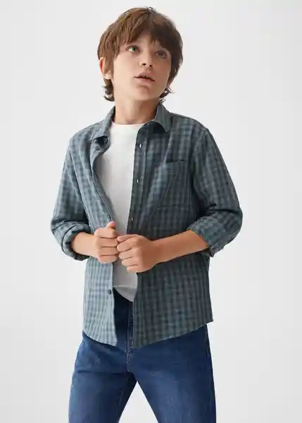 Camisa Victor Botella Talla 07 Niños Mango