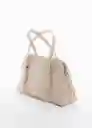 Bolso P Ona Offwhite Talla 99 Mujer Mango