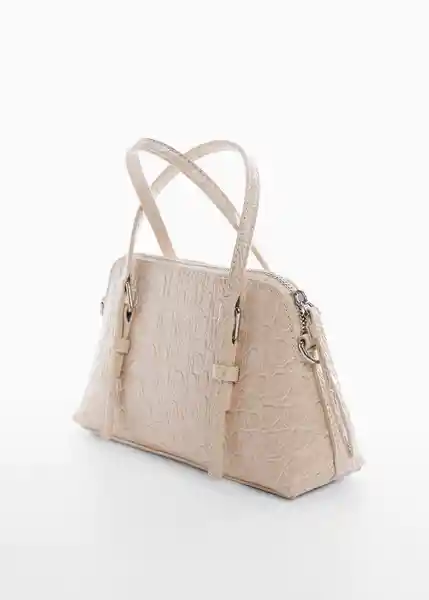 Bolso P Ona Offwhite Talla 99 Mujer Mango