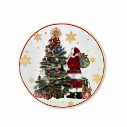 Plato Base Nochebuena Snow Ambiente Gourmet