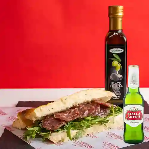 Combo Panini Davinci + Stella Artois 350 ml