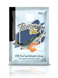 Tommy Alimento en Trozos Gato Adulto de Trucha y Camarón