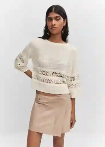 Jersey Tassyto Crudo Talla S Mujer Mango
