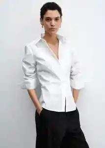 Camisa Sofía Blanco Talla M Mujer Mango