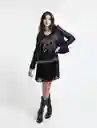  Vestido Bright Mujer Negro Puro Ultraoscuro Talla L Naf-Naf 
