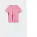 Camiseta Li-W Rosa Talla M Mujer Mango