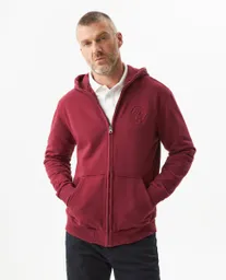 Buzo Hoodie Open With Rojo Cordobes Ultraoscuro T. XL Chevignon