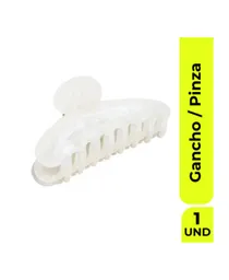 Neon Clip Perlado Blanco Gancho Pinza