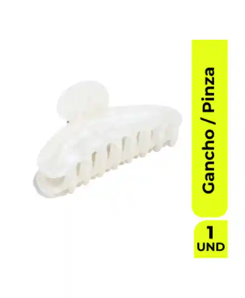 Neon Clip Perlado Blanco Gancho Pinza