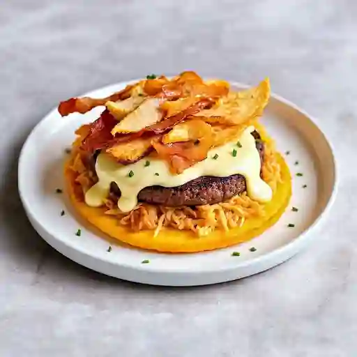 Hamburguesa en patacón perrona