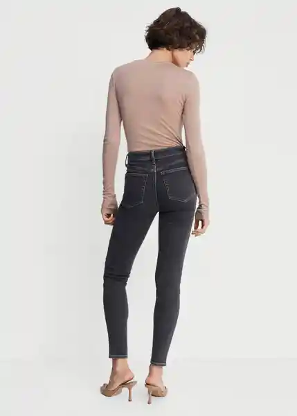 Pantalón Jean Soho Tejano Gris Oscuro Talla 46 Mujer Mango