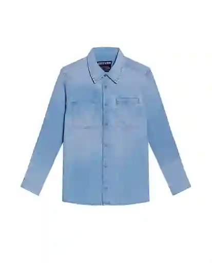 Camisa Medio Azul Frances Medio Talla M Chevignon