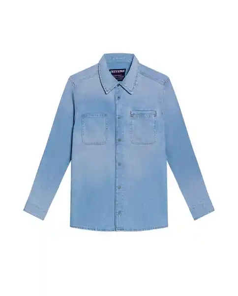 Camisa Medio Azul Frances Medio Talla M Chevignon