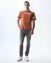 Camiseta Hombre Naranja Talla M 841G007_NAR171147 Americanino