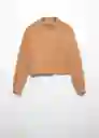 Jersey Percebe Camel Talla XS Mujer Mango