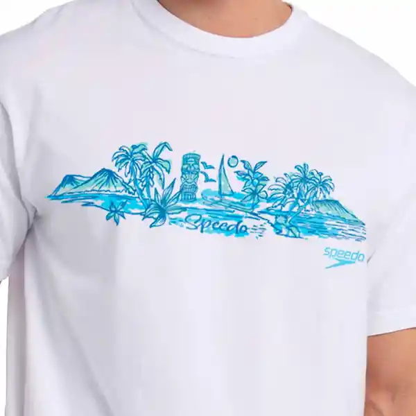 Camiseta Manga Corta Island Tour Hombre Talla XL Speedo