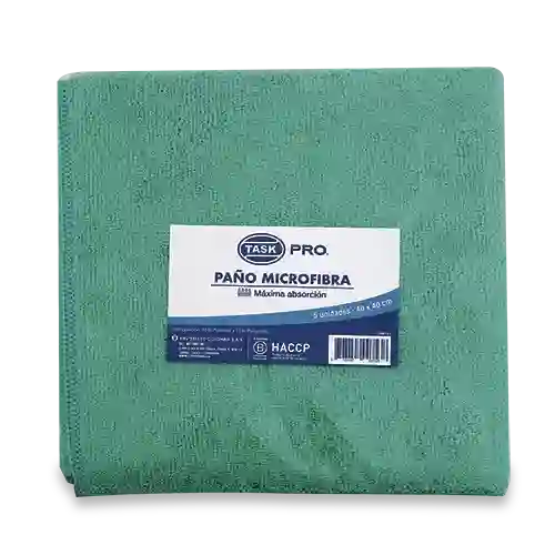 Task Pro Paño Microfibra Verde