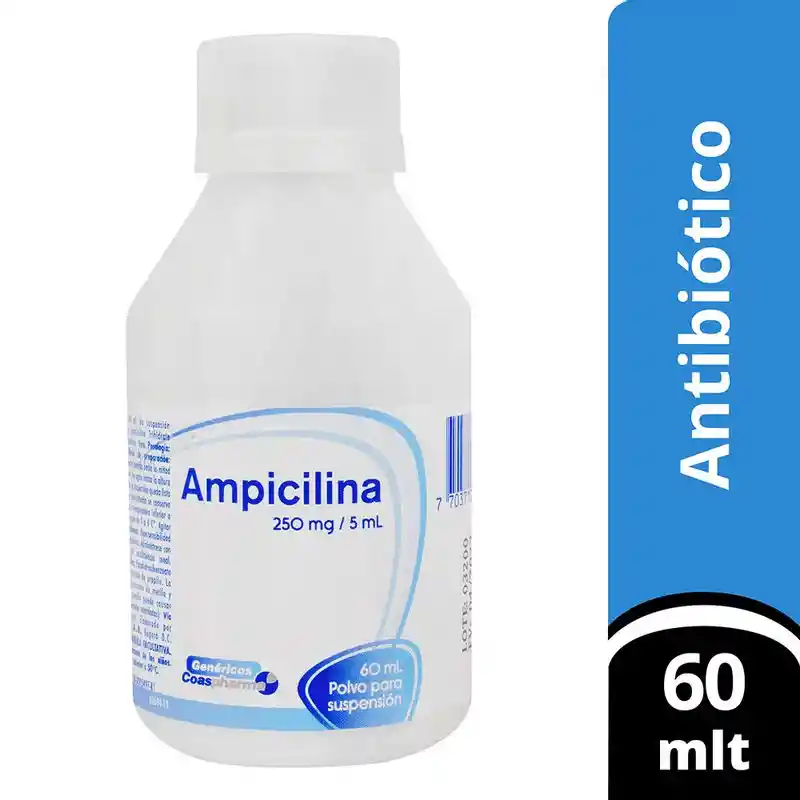 Coaspharma Suspensión Oral Ampicilina (250 mg) 60 mL