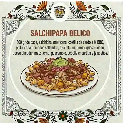 Salchipapa belico