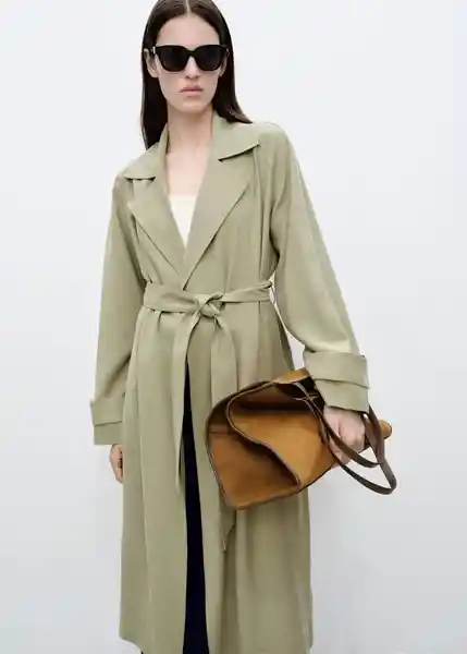 Abrigo Trench Taxi Khaki Talla S Mujer Mango