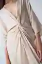 Vestido Anissa Beige Claro Talla L Mujer 573G385 Naf Naf